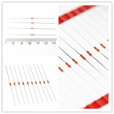 10K 3630K Diode Glass Coating NTC Thermistor Temperature Sensor Cu Sn Cable