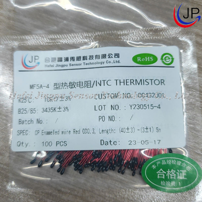10K 3435K Red Enameled Wire NTC Thermistor For Beauty Equipment